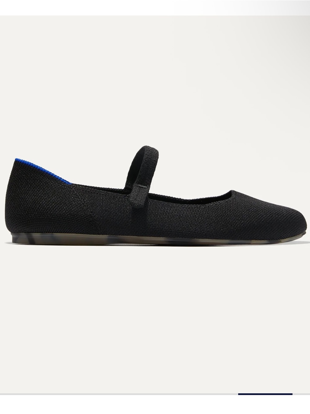ROTHY’S THE SQUARE MARY JANE, BLACK KNIT FLATS, MACHINE WASHABLE! - Picture 7 of 14